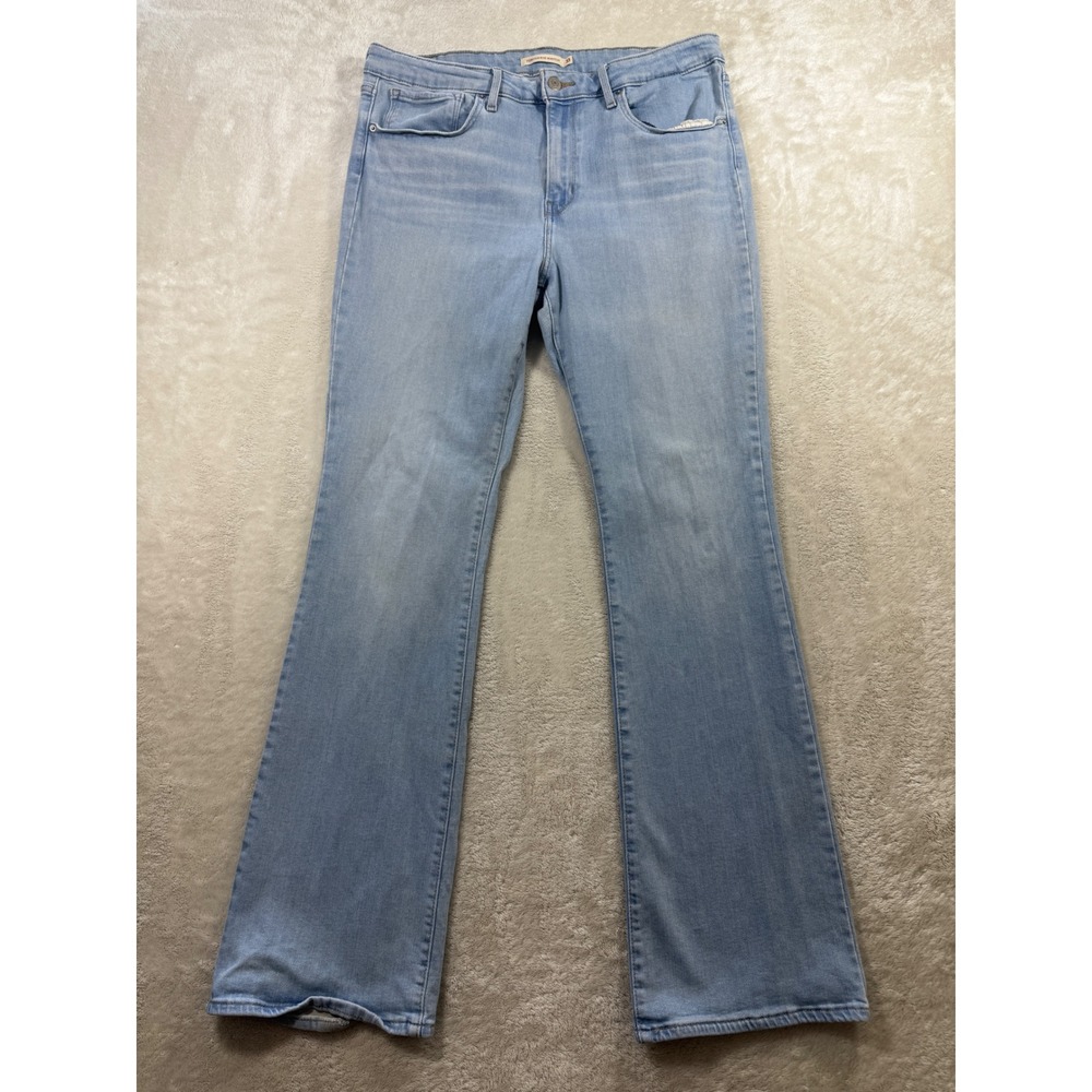 Levi's Womens 725 High Rise Bootcut Light Blue Jeans 33 Meas: 33x31.5